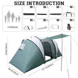 two bedroom one living room pure tent